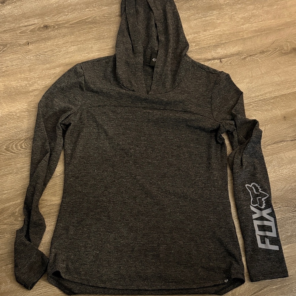 Fox Charcoal Hooded Sweatshirt